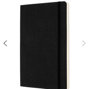 NIB Moleskine Limited Collection Leather Large Ruled Soft Cover Notebook Black
